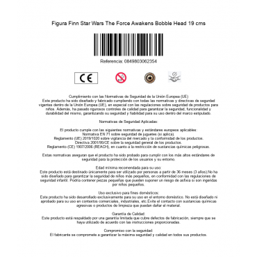 Figura Finn Star Wars The Force Awakens Bobble Head 19 cms