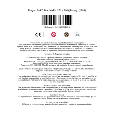 Dragon Ball Z. Box 14 (Ep. 271 a 291) [Blu-ray] (1989)