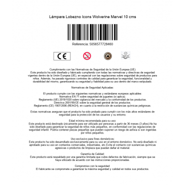 Lámpara Lobezno Icons Wolverine Marvel 10 cms