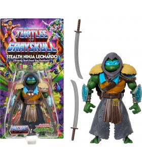 Figura Stealth Ninja Leonardo Turtles of Grayskull Masters of the Universe X TMNT Articulada 14 cms
