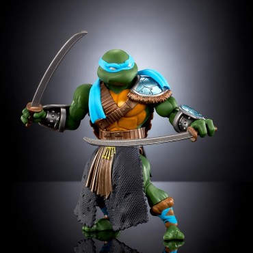 Figura Stealth Ninja Leonardo Turtles of Grayskull Masters of the Universe X TMNT Articulada 14 cms