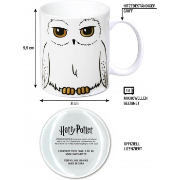 Taza Hedwig Harry Potter Cerámica 315 mls