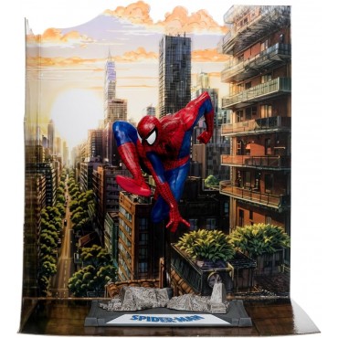 Figura Spider-Man Marvel Estatua Diorama 18 cms