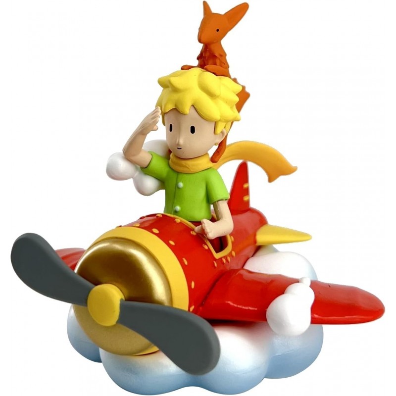 Figura El Principito Y Zorro En Avión 7,6 cms