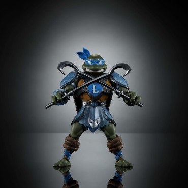 Figura Leonardo Turtles of Grayskull TMNT X MOTU Articulada 15 cms
