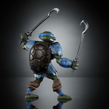 Figura Leonardo Turtles of Grayskull TMNT X MOTU Articulada 15 cms