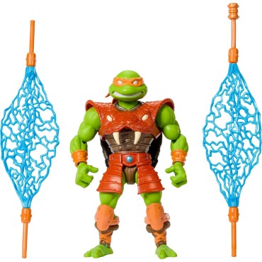 Figura Michelangelo Turtles of Grayskull TMNT X MOTU Articulada 15 cms