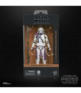Figura Clone Commander Bacara The Black Series Star Wars: Revenge of the Sith Articulada 15 cms