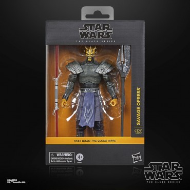 Figura Savage Opress The Black Series Star Wars: The Clone Wars Articulada 18 cms