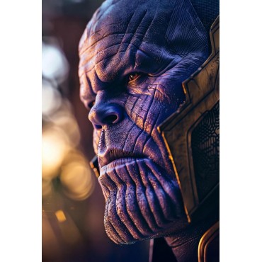 Placa Decorativa Thanos Marvel Metálica Cuadro Póster HD 