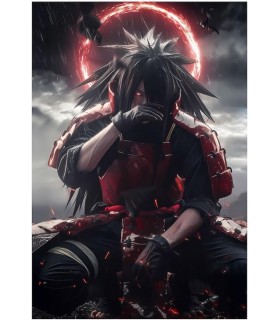 Placa Decorativa Madara Uchiha Metálica Cuadro Póster HD