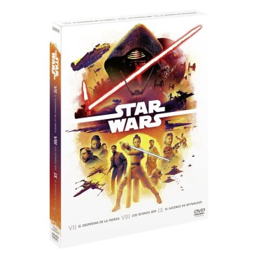 Star Wars: El Despertar De La Fuerza + Star Wars: Los Últimos Jedi + Star Wars: El Ascenso De Skywalker (3 discos) [DVD] (2015,