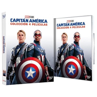 Capitán América: Colección 4 Películas (4 discos, Edición con funda) [DVD] (Varios años) Captain America