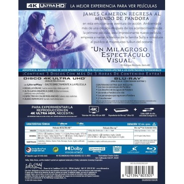 Avatar: El Sentido Del Agua (Remasterizada DoVi) [4K UHD, Blu-ray] (2022) Avatar: The Way of Water
