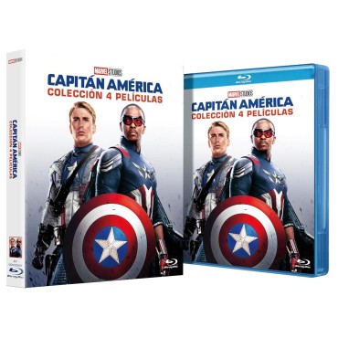 Capitán América: Colección 4 Películas (4 discos, Edición con funda) [Blu-ray] (Varios años) Captain America