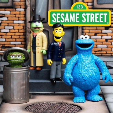 Figura Guy Smiley Sesame Street Barrio Sésamo Articulada 10 cms