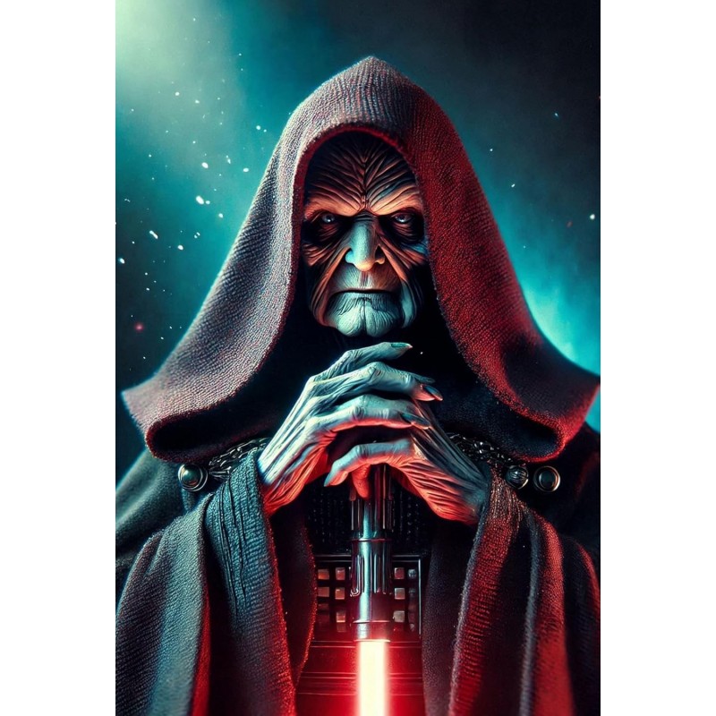 Placa Decorativa Palpatine Star Wars Metálica Cuadro Póster HD 