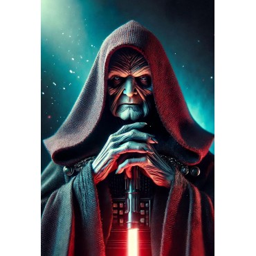 Placa Decorativa Palpatine Star Wars Metálica Cuadro Póster HD 