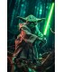 Placa Decorativa Yoda Star Wars Metálica Cuadro Póster HD 