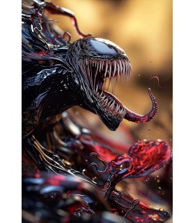 Placa Decorativa Venom Metálica Cuadro Póster HD 