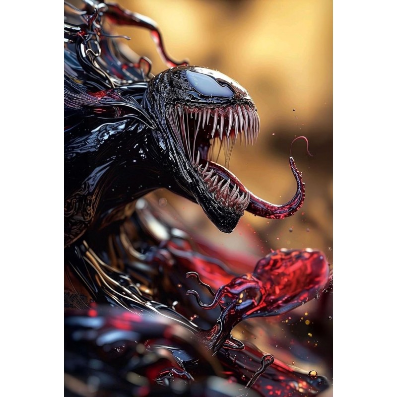 Placa Decorativa Venom Metálica Cuadro Póster HD 