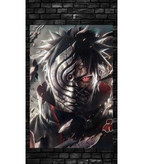 Placa Decorativa Obito Uchiha Naruto Metálica Cuadro Póster HD