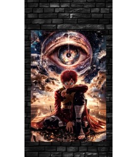 Placa Decorativa Gaara Naruto Metálica Cuadro Póster HD