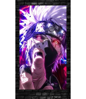 Placa Decorativa Kakashi Hatake Naruto Metálica Cuadro Póster HD