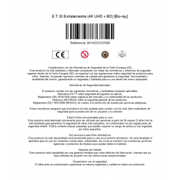 E.T. El Extraterrestre (4K UHD + BD) [Blu-ray]