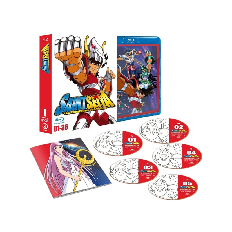 Saint Seiya: La Leyenda Del Santuario (4 Discos. COSMOS EDITION BOX 1. Saga del Santuario Parte 1. Episodios 1 a 36) [Blu-ray] (