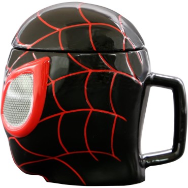 Taza 3D Miles Morales Spider-Man Marvel Cerámica 450 mls
