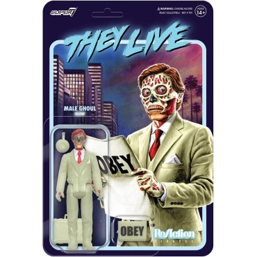 Figura Male Ghoul Glow Brilla en la Oscuridad They Live Articulada 10 cms