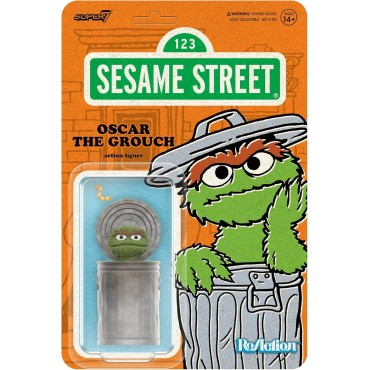 Figura Oscar The Grouch Sesame Street Barrio Sésamo Articulada 10 cm
