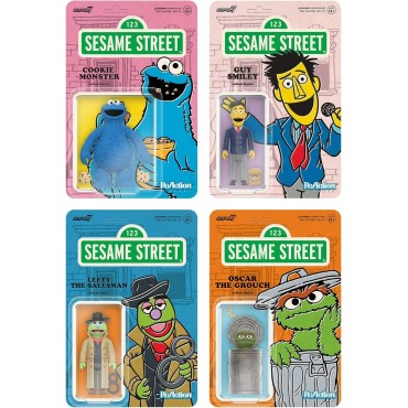 Figura Oscar The Grouch Sesame Street Barrio Sésamo Articulada 10 cm