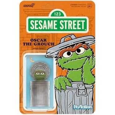 Figura Oscar The Grouch Sesame Street Barrio Sésamo Articulada 10 cm