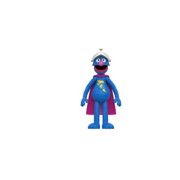 Figura Super Grover Súper Coco Sesame Street Barrio Sésamo Articulada 10 cms