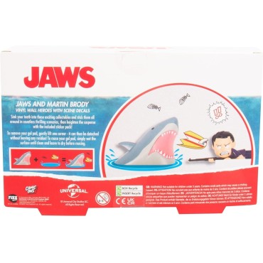 Figuras Decorativas Tiburón y Martin Brody Jaws Comic Ons 8 cms