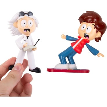 Figuras Decorativas Doc y Marty Regreso al Futuro Back to the Future Comic Ons 8 cms