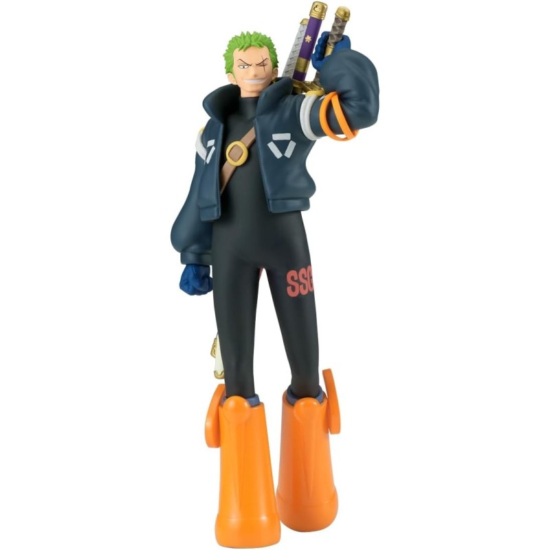Banpresto Figura de Acción Roronoa Zoro One Piece, The Shukko, Ver.Egghead 17 cm, BP28689P Multicolor, Figura Coleccionable, Ó