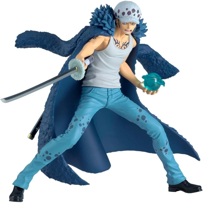 Banpresto Figura de Acción Trafalgar.Law II One Piece, Battle Record Collection 15 cm, BP28692P Multicolor, Figura Coleccionabl