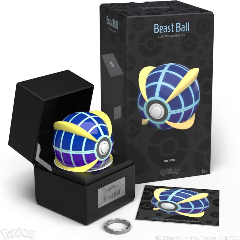 The Wand Company Réplica Original de Poké Ball auténtica, Realista, electrónica, Moldeada a presión con características de