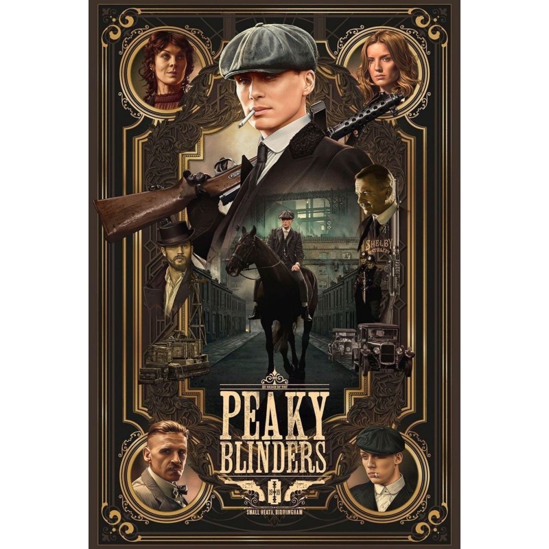 Placa Decorativa Peaky Blinders Metálica Cuadro Póster HD