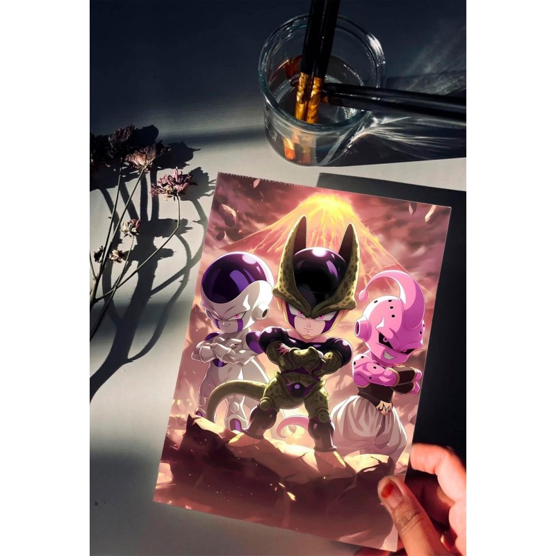 Placa Decorativa Baby Villanos Z CHIBI Metálica Cuadro Póster HD