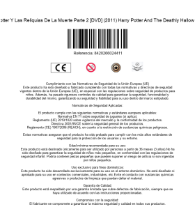 Harry Potter Y Las Reliquias De La Muerte Parte 2 [DVD] (2011) Harry Potter And The Deathly Hallows. Part 2