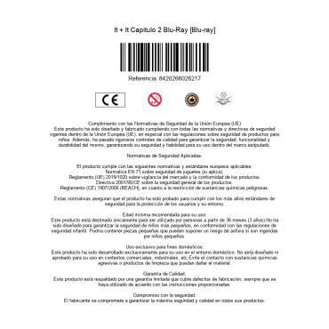 It + It Capitulo 2 Blu-Ray [Blu-ray]