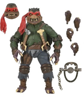 Figura Ultimate Raphael Wolf Man TMNT Universal Monsters Articulada 20 cms
