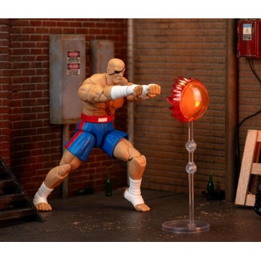 Figura Sagat Street Fighter II The Final Challengers Articulada 19 cms