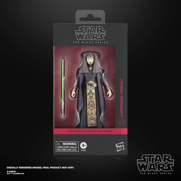 Figura Luminara Unduli Star Wars Attack Of The Clones The Black Series Articulada 15 cms