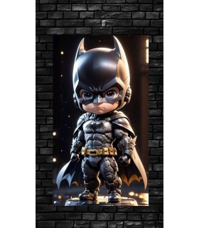 Placa Decorativa Baby Batman CHIBI DC Metálica Cuadro Póster HD