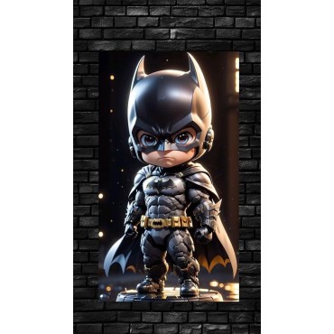 Placa Decorativa Baby Batman CHIBI DC Metálica Cuadro Póster HD